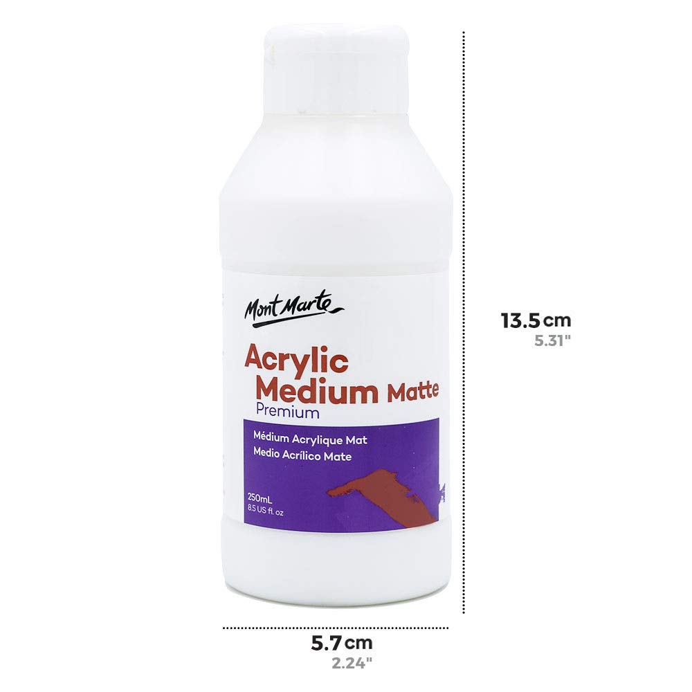 Mont Marte Acrylic Medium - Matt 250ml - Image 3