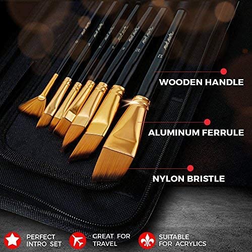Mont Marte Art Paint Brushes Set, Great for Watercolor, Acrylic, Oil-15 Different Sizes Nice Gift for Artists, Adults & Kids - Image 5