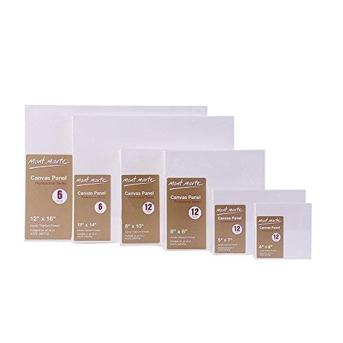 Mont Marte Canvas Panel (Pack of 6), 11 X 14 inches, Canvas Panel Great for Students to Professional Artists - Image 4