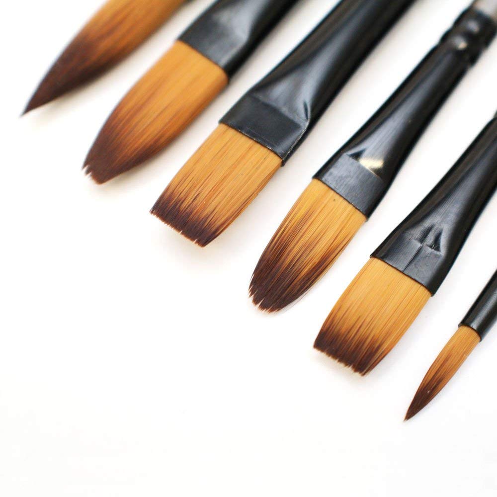 MONT MARTE Gallery Series Brush Set, Synthetic, Standard, Acrylic 6pce - Image 5