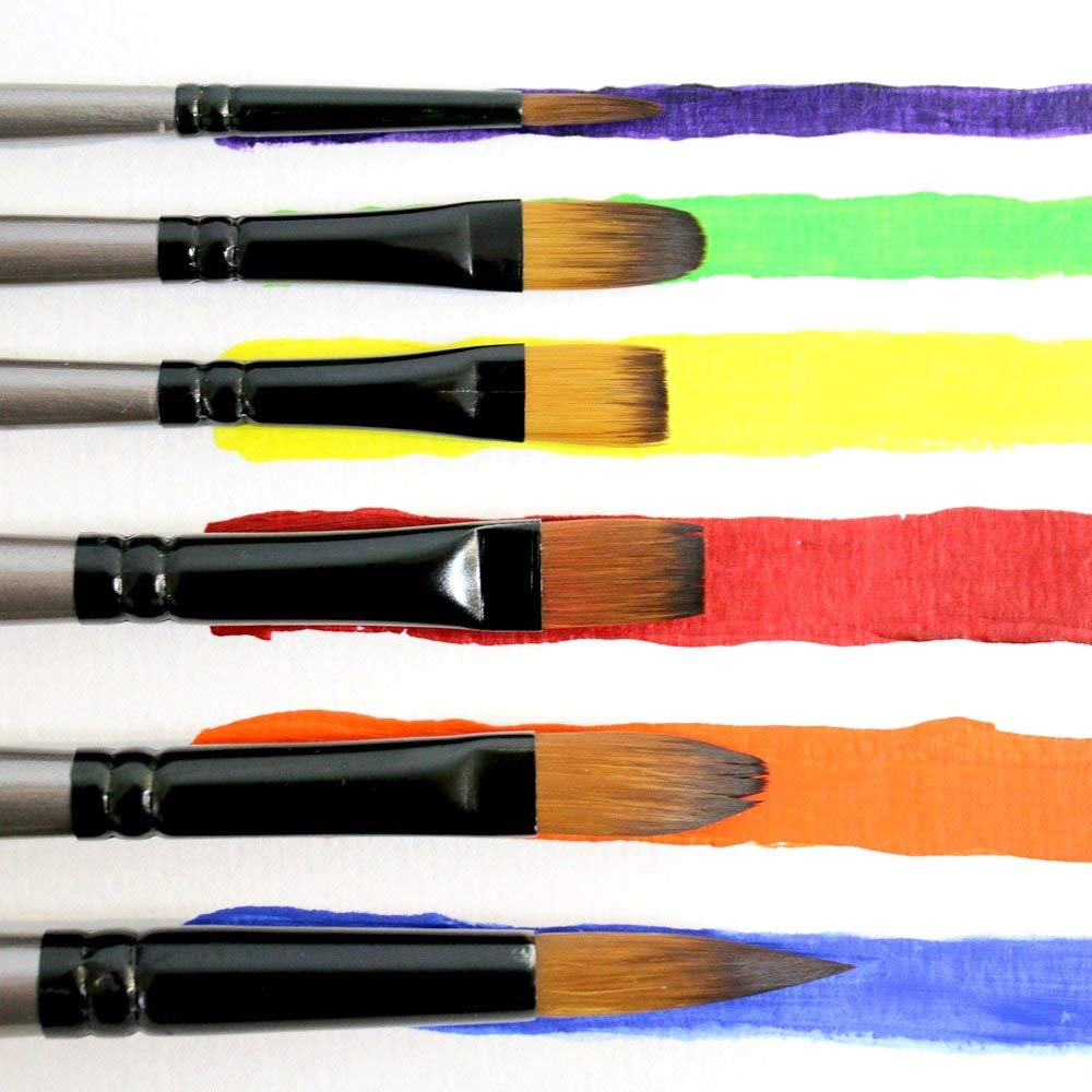 MONT MARTE Gallery Series Brush Set, Synthetic, Standard, Acrylic 6pce - Image 7