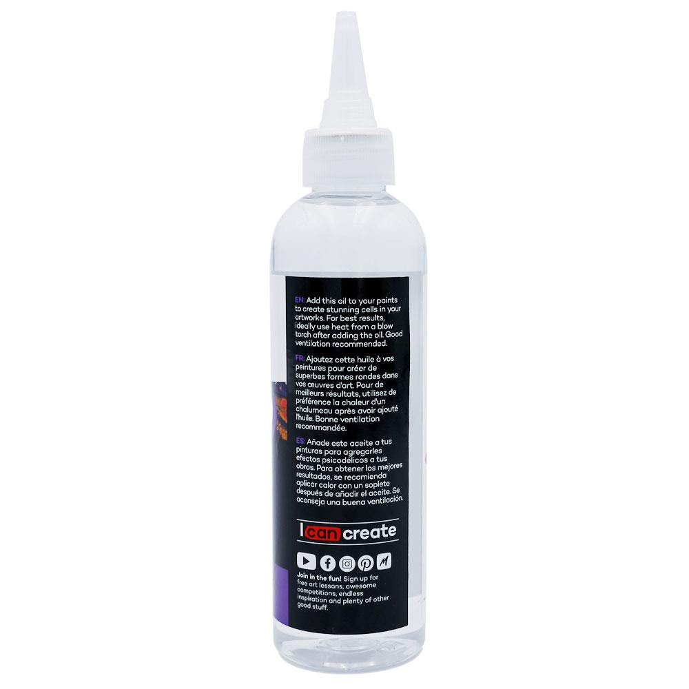 Mont Marte Premium Acrylic Pouring Silicone Oil 6.06oz (180ml in total) Bottles for Pouring Paint Cells - Image 8